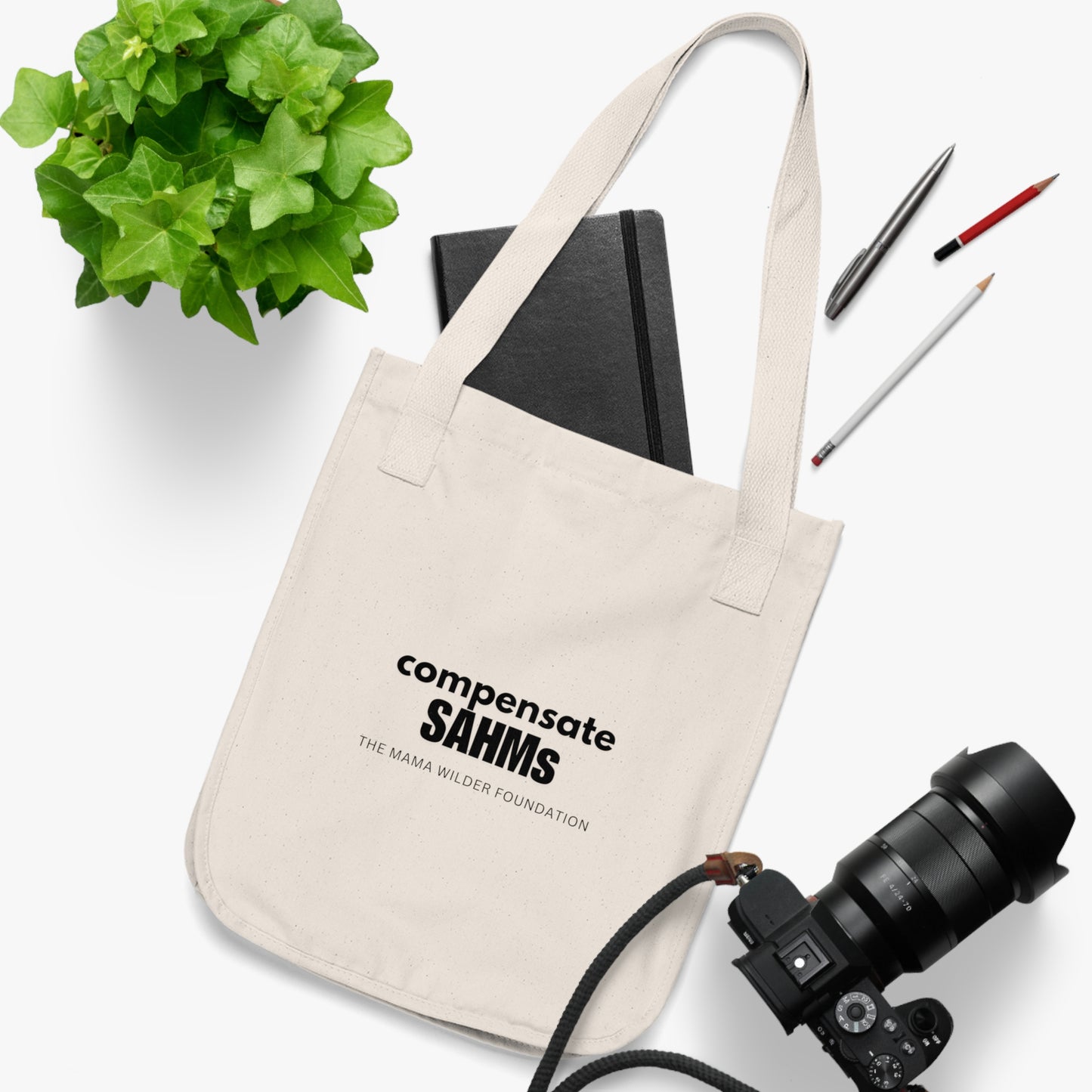 Compensate SAHMs - Organic Canvas Tote Bag